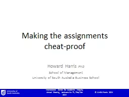 Making the assignments