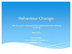 Behaviour Change