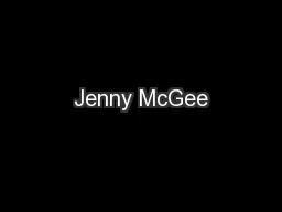 Jenny McGee