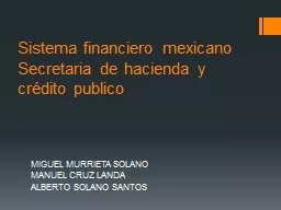 Sistema financiero mexicano
