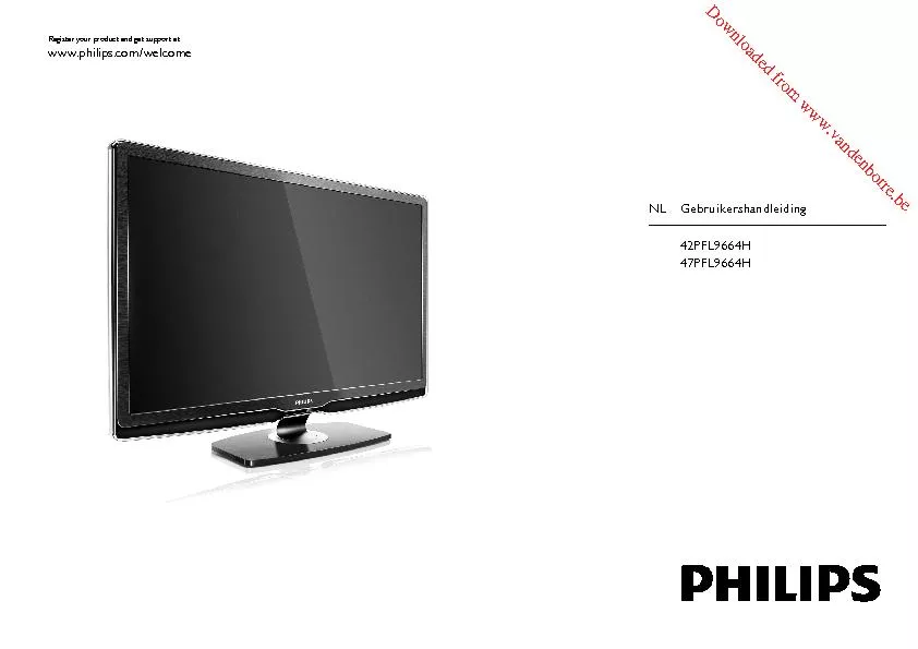 www.philips.com/welcomeRegister your product and get support at
...