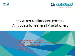 CCG/QEH Urology Agreements