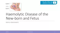 Haemolytic Disease of the New-born and