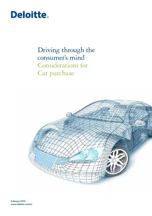 Driving through the consumer’s mindConsiderations for Car purchas