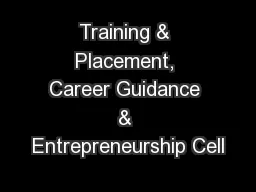Training & Placement, Career Guidance & Entrepreneurship Cell