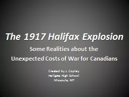 The 1917 Halifax Explosion