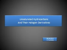 Unsaturated Hydrocarbons