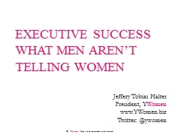 Executive success what men aren’t telling women