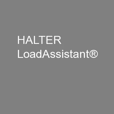 HALTER LoadAssistant®