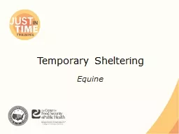 Temporary Sheltering