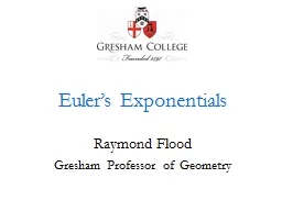 Euler’s Exponentials