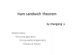 Ham sandwich theorem