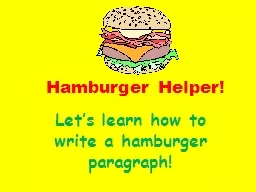 Hamburger Helper!