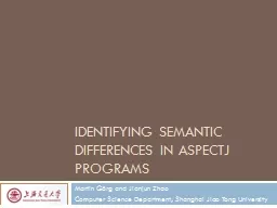 Identifying Semantic Differences in AspectJ Programs