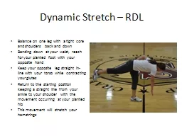 Dynamic Stretch – RDL