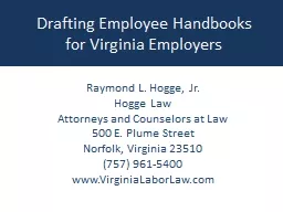 Drafting Employee Handbooks
