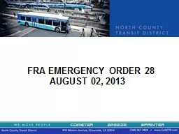 FRA EMERGENCY ORDER 28