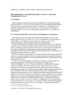 Copyright   American Clinical Neurophysiology Society Guideline C Guidelines on Short