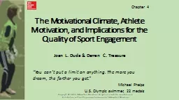 The Motivational Climate, Athlete Motivation, and Implicati