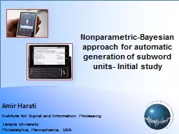 Nonparametric-Bayesian approach for automatic generation of