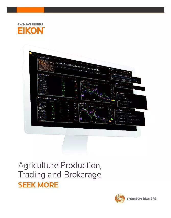 Agriculture Production, Trading and BrokerageSEEK MORE