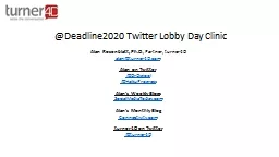 @Deadline2020 Twitter Lobby Day Clinic