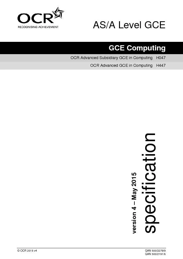 ocr 201 gce computing v