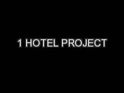 1 HOTEL PROJECT