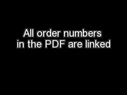 All order numbers in the PDF are linked