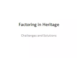 Factoring in Heritage