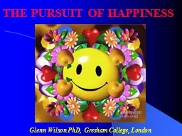 Glenn Wilson PhD,  Gresham College, London