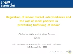 Regulation of labour market
