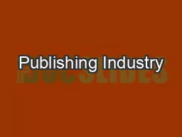 Publishing Industry