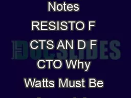 QWODZZZRKPLWHFRPLQIRRKPLWHFRP  Resistor Selection Application Notes RESISTO F CTS AN D