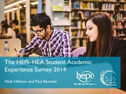 The HEPI–HEA Student Academic Experience Survey 2014
