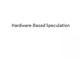 Hardware-Based Speculation