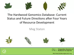 The Hardwood Genomics