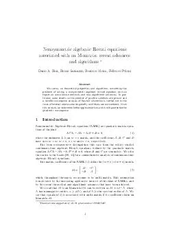 Nonsymmetric algebraic Riccati equations associated with an Mmatrix recent advances and