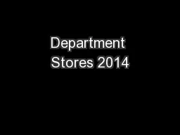 Department Stores 2014