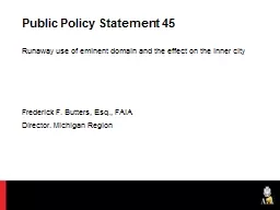 Public Policy Statement 45