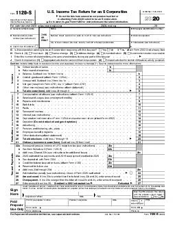 Form S Department of the Treasury Internal Revenue Service U