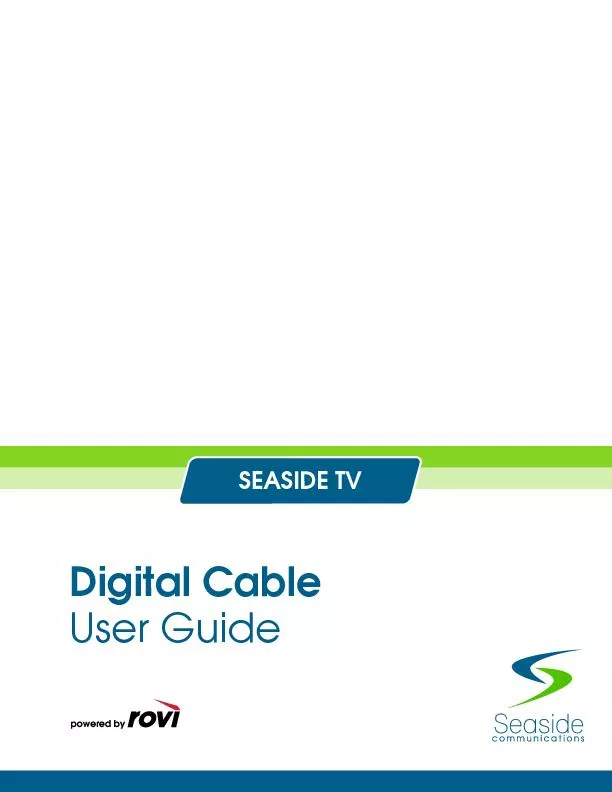 Digital CableUser Guide