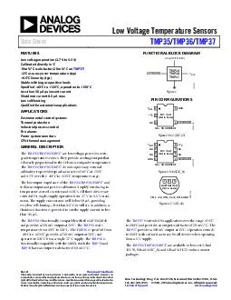 Low Voltage Temperature Sensors Data Sheet TMP TMP TMP Rev