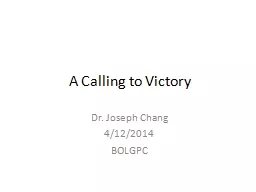 A Calling to Victory