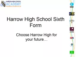 Harrow High School Sixth Form
