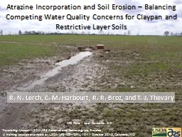 Atrazine Incorporation and Soil Erosion – Balancing Compe