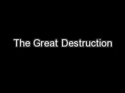 The Great Destruction