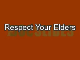 respect elders