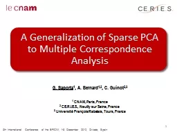 A Generalization of Sparse PCA