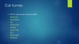 Car Survey
